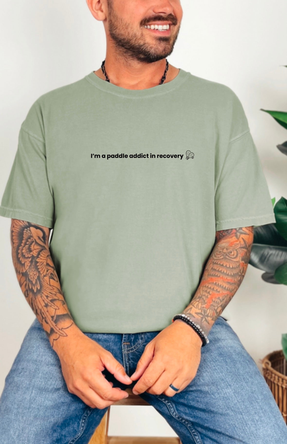 I'm a Paddle Addict in Recovery – Men's Short Sleeve T-Shirt | Funny Padel & Tennis Tee
