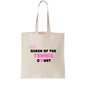 Queen of the Tennis Court Tote Bag | Premium Cotton Canvas | Stylish Tennis Accessory