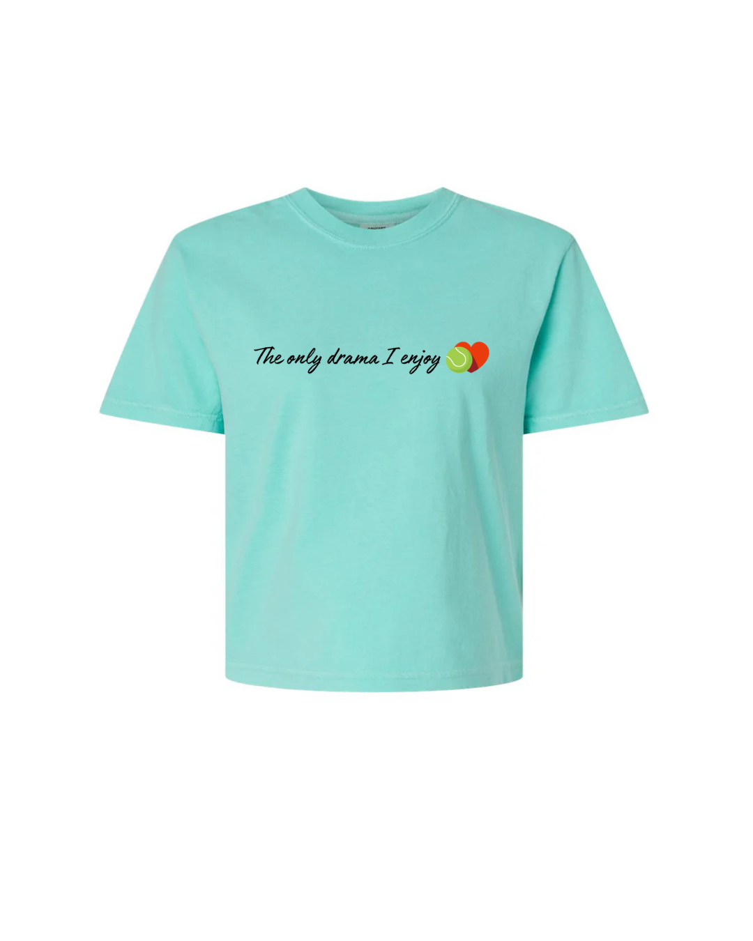 Tennis: The Only Drama I'm Enjoying – Women's Blue Tennis T-Shirt | Funny & Comfortable Courtwear