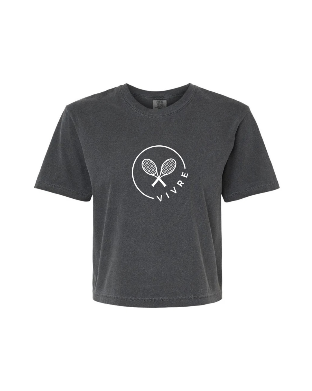 Vivre – Women's Gray Tennis T-Shirt | Minimalist & Premium Comfort