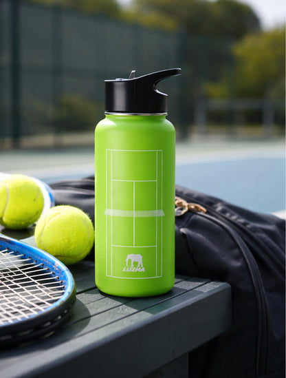 Luxma 32oz Tennis Stainless Steel Water Bottle